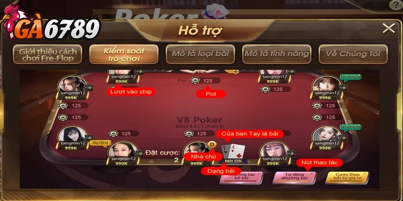Poker GA6789 - Game bài trực tuyến thu hút mọi anh em 3 Trải nghiệm poker GA6789 việc quan trọng là anh em nắm rõ luật chơi