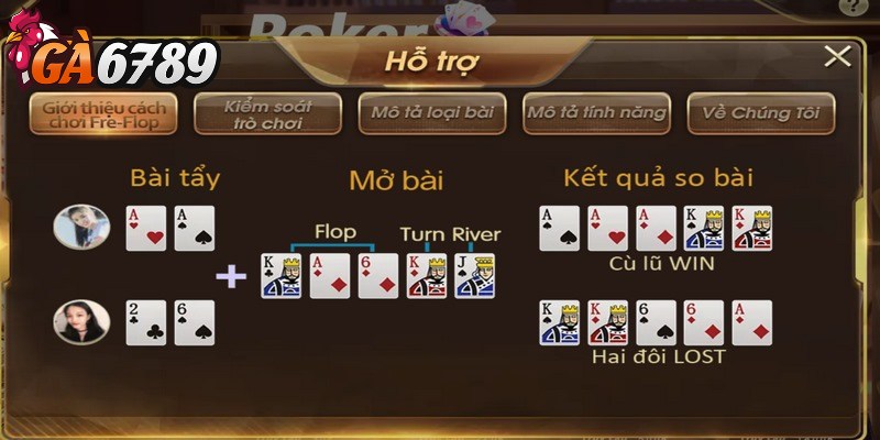 Poker GA6789 - Game bài trực tuyến thu hút mọi anh em 2 Khi kết thúc vòng chia bài, game thủ hãy tiến hành cược tiền poker