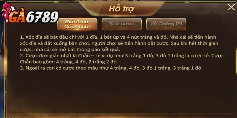 Xóc đĩa GA6789 - Trò chơi hấp dẫn cộng đồng game thủ 1 Xóc đĩa GA6789 là siêu phẩm có đông đảo anh em tham gia chinh phục